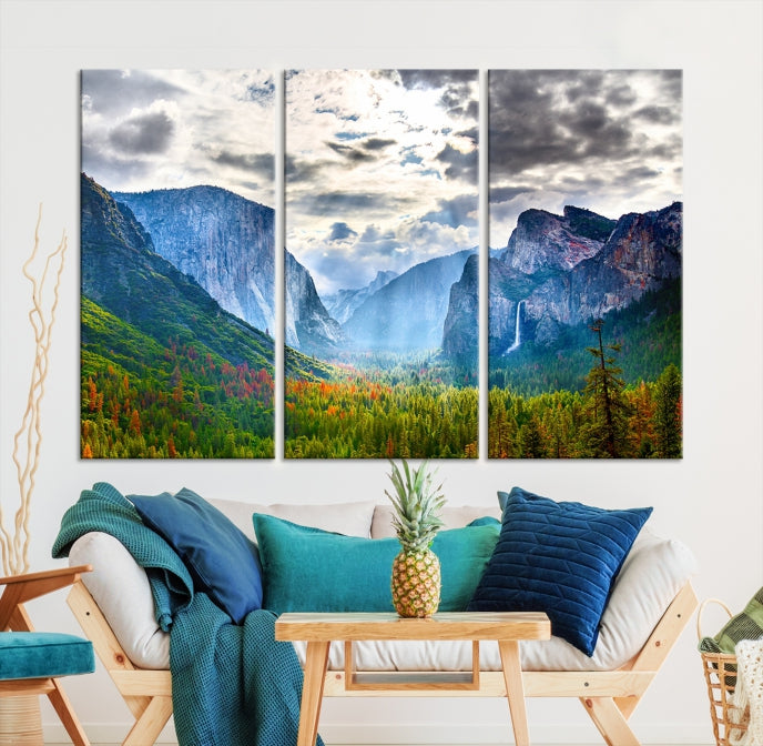 Yosemite National Park El Capitan Landscape Canvas Wall Art Giclee Print