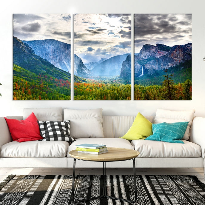 Yosemite National Park El Capitan Landscape Canvas Wall Art Giclee Print