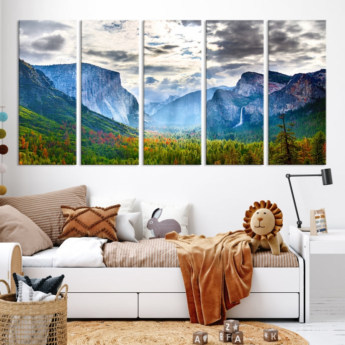 Yosemite National Park El Capitan Landscape Canvas Wall Art Giclee Print