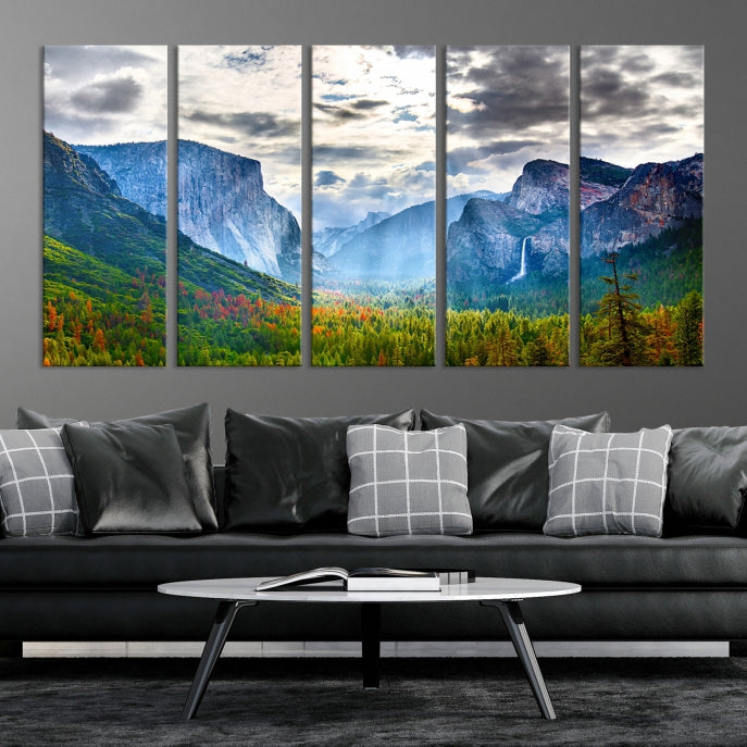 Yosemite National Park El Capitan Landscape Canvas Wall Art Giclee Print