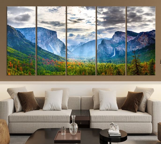 Yosemite National Park El Capitan Landscape Canvas Wall Art Giclee Print