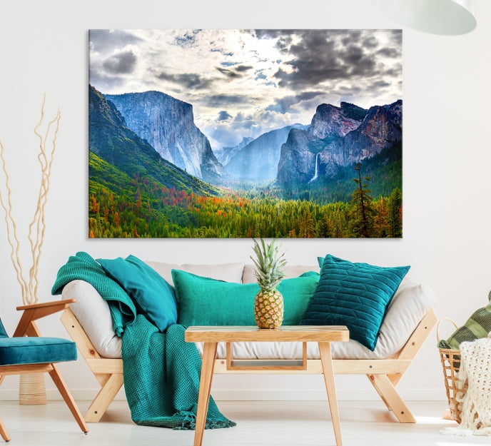 Yosemite National Park El Capitan Landscape Canvas Wall Art Giclee Print