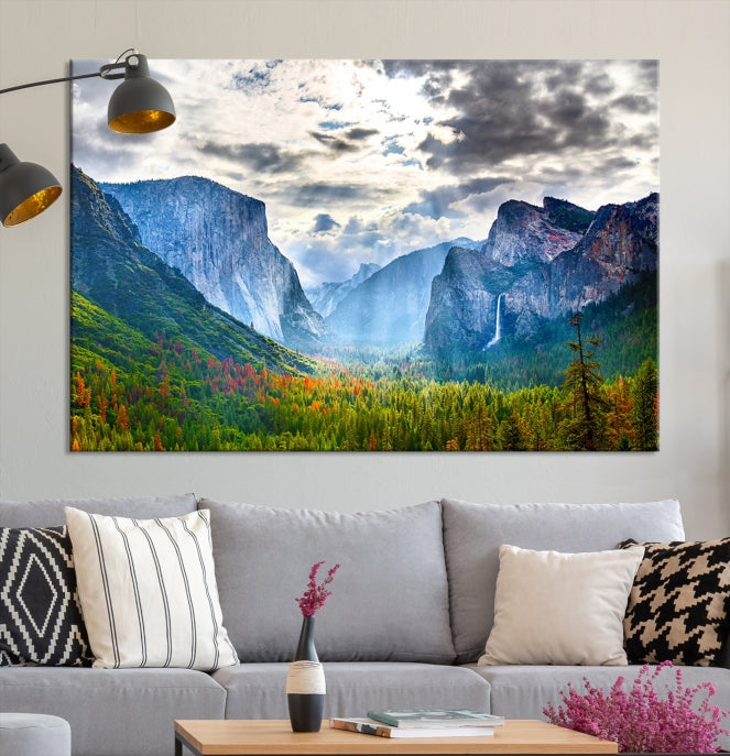 Yosemite National Park El Capitan Landscape Canvas Wall Art Giclee Print