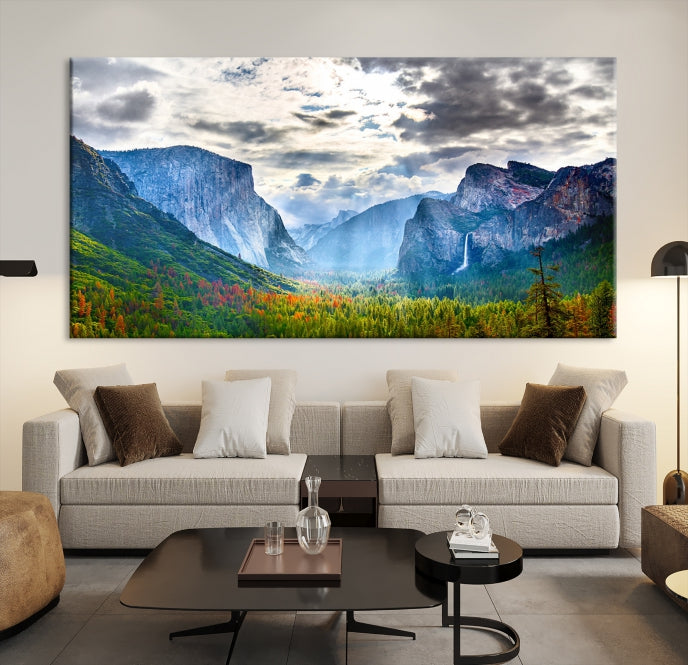 Yosemite National Park El Capitan Landscape Canvas Wall Art Giclee Print