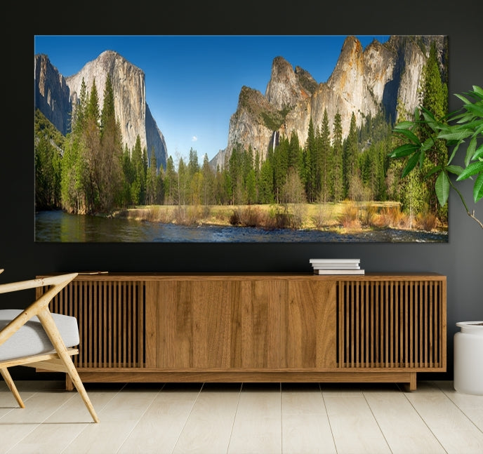 Yosemite National Park Scenery Wall Art Multipanel Canvas PrintFramed Ready to Hang