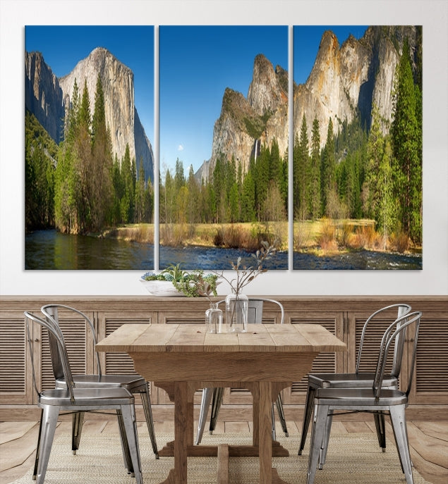 Yosemite National Park Scenery Wall Art Multipanel Canvas PrintFramed Ready to Hang